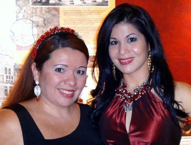Evelyn Brooks with Fanny Gutierrez of Noticias Univision Washington DC